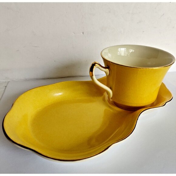 Vintage James Kent Ltd England Snack plate & Tea Cup 1950's - Picture 1 of 12